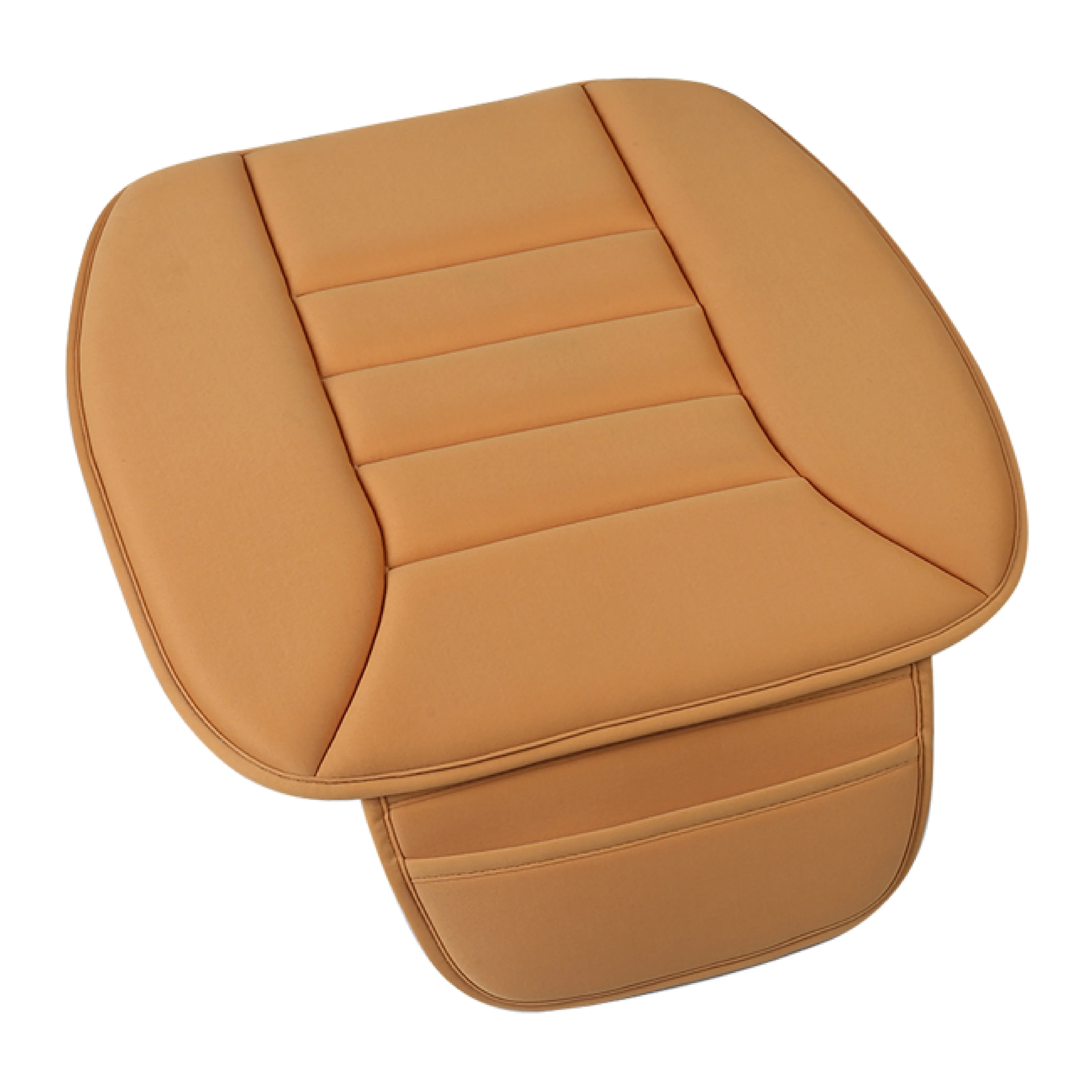 Car Seat Cushion Memory Foam Front Car Seat Mat Pad Non-Slip Rubber Chair Protector Breathable Cover Pressure Relief Seat Mat