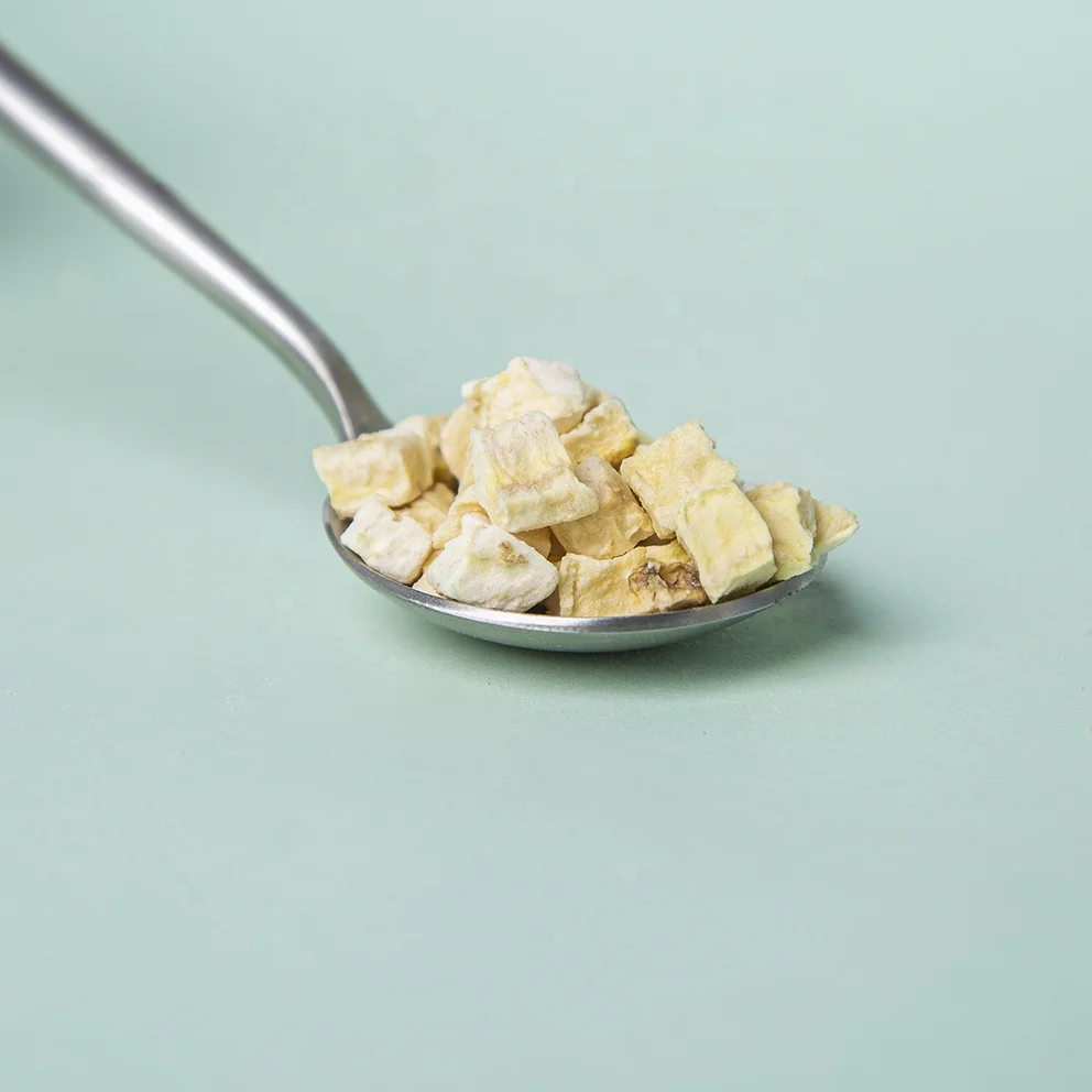 2022 Natural Flavor Freeze Dried Fruit Banana Cheap Freeze Dried  Banana Dice