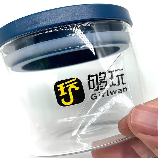 Uv Transfer Sticker for bottle Logo Custom Hollow Separation Self-adhesive Label Trademark Word Sticker