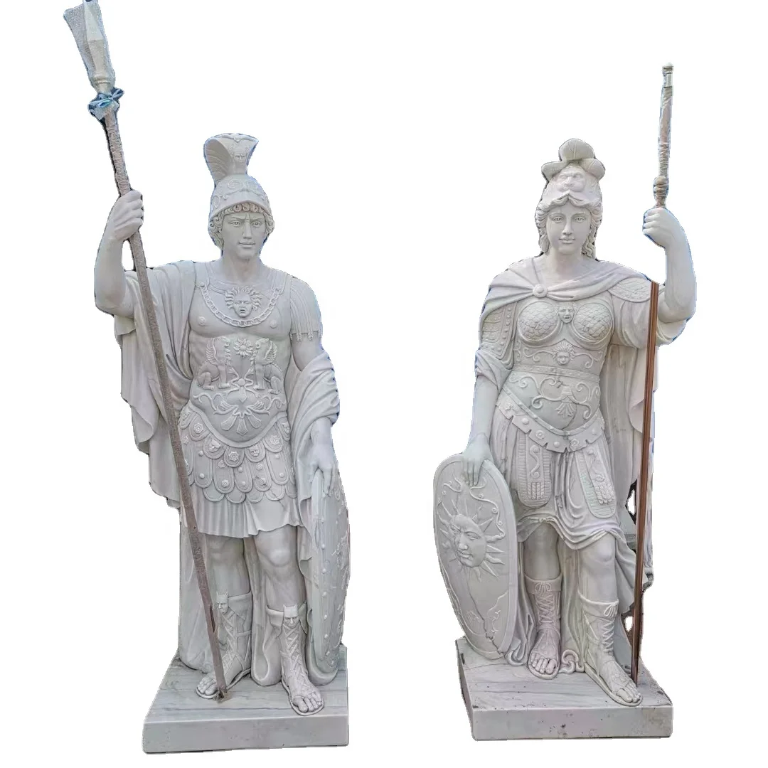 Белый мрамор античный сад наружная декоративная каменная Художественная Скульптура ручная резьба скульптура Западного римского