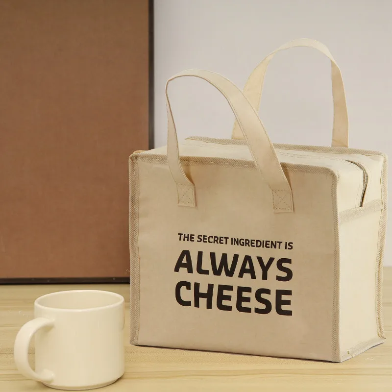 hot sale custom cooler bag reusable tote thermo bag insulation lunch bag for fruit and food