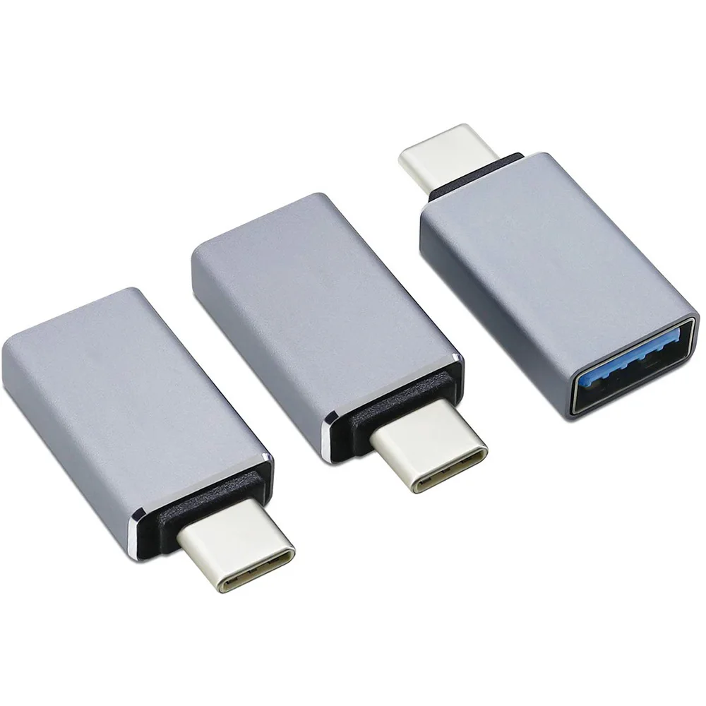 Адаптер USB C-USB, алюминиевый адаптер Thunderbol 3-USB 3,0 мама для MacBook Pro Air 2019/2018, Dell XPS Pixel 3,Dell XPS