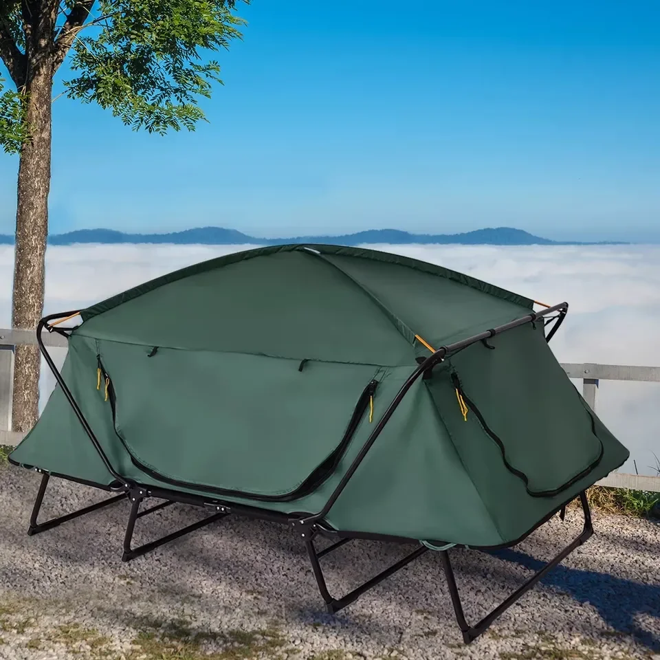 Pop Up Ground Cot Tent Ultralight Folding Tent Camping Cot Bed Waterproof Camping Tent With Bed