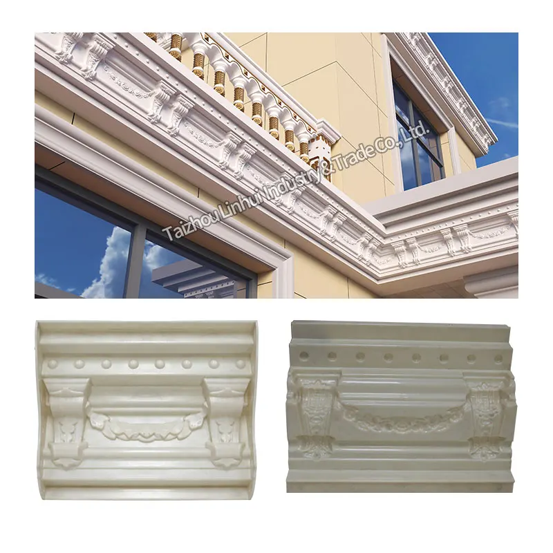 concrete mold decorative abs plastic cornice outside Exterior Wall roof Line mould roof tile moulding house constructiin molding