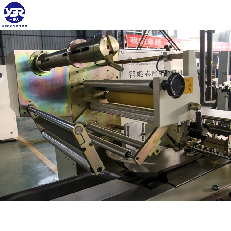 Factory manufacturing small toilet paper single roll product packing making machinery