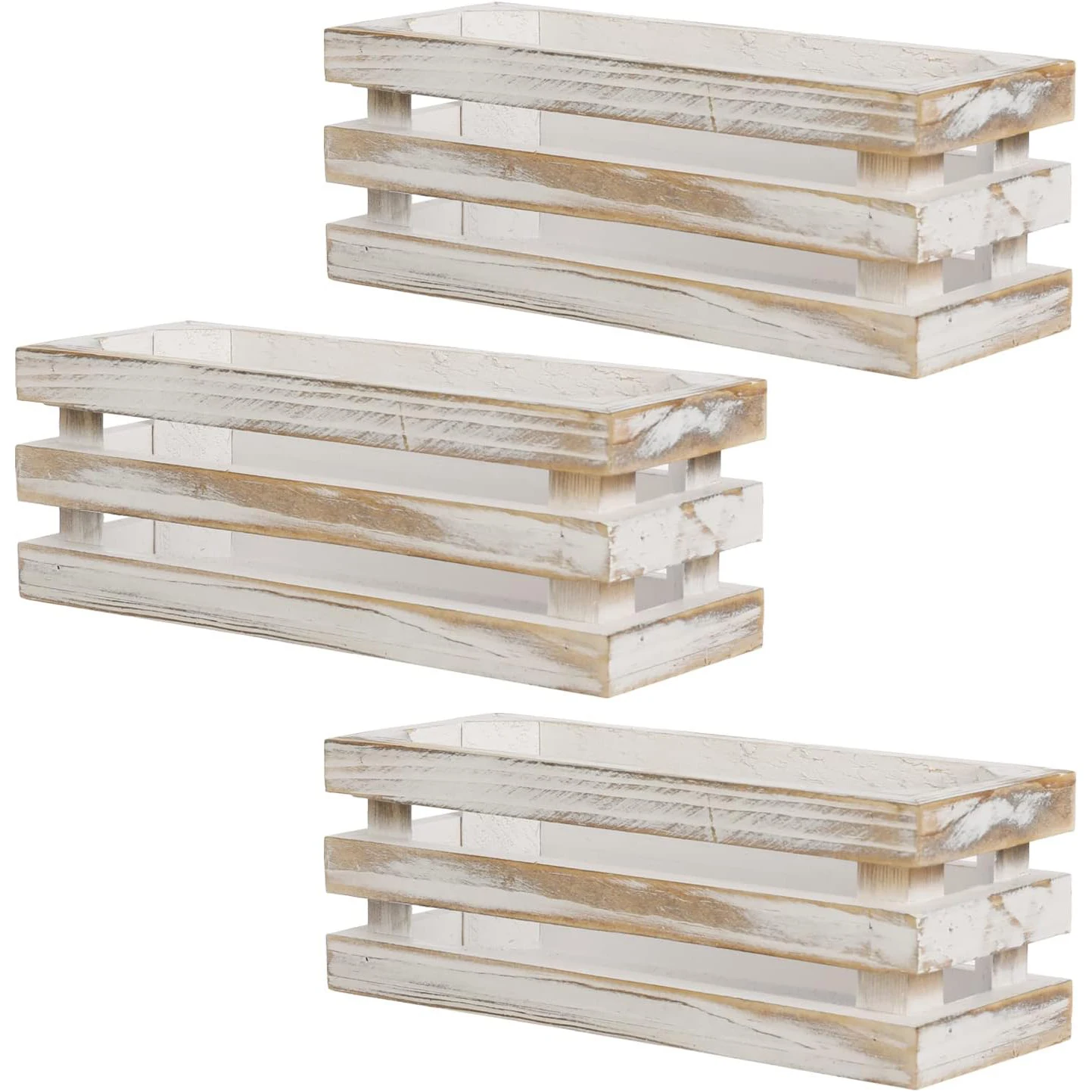 Wooden magnetic country style pencil and whiteboard accessories storage basket 3-piece set