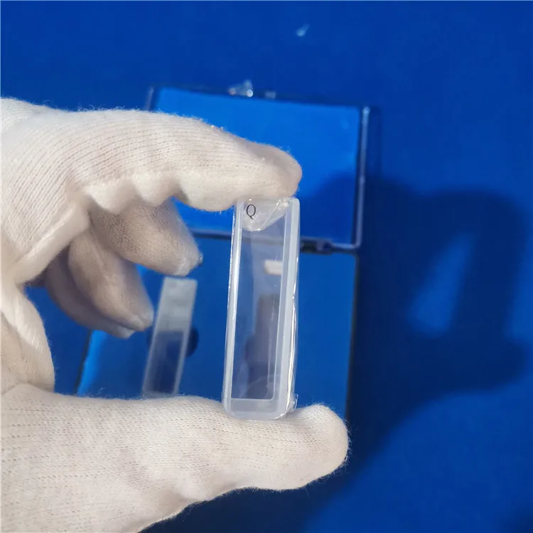 high quality Custom any size quartz cuvette Manufacturer quartz glas cuvettes quartz flow cell
