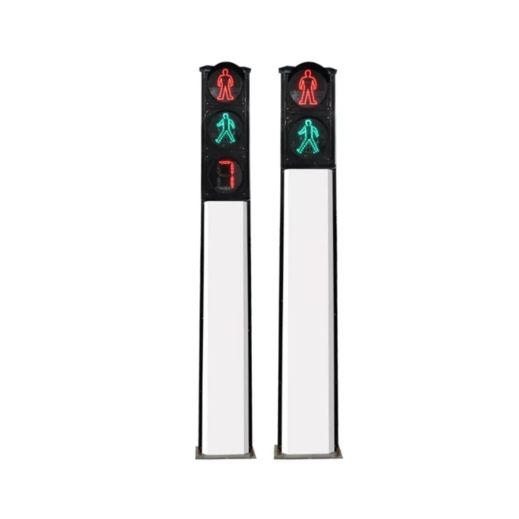 Customized Factory Promotion Price High Quality Integrated LED Traffic Light Pedestrian Traffic Signal Light With Pole and Timer