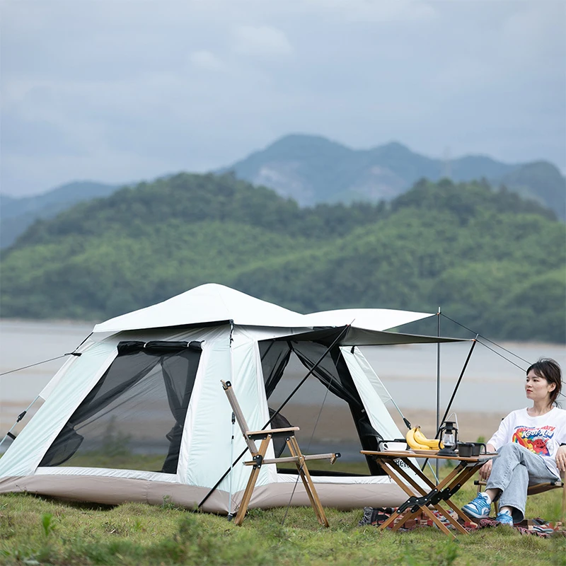 Automatic Big Space Party Camping Tent Anti-uv Fishing Tents Mongolian Yurt Winter Outdoor Tents