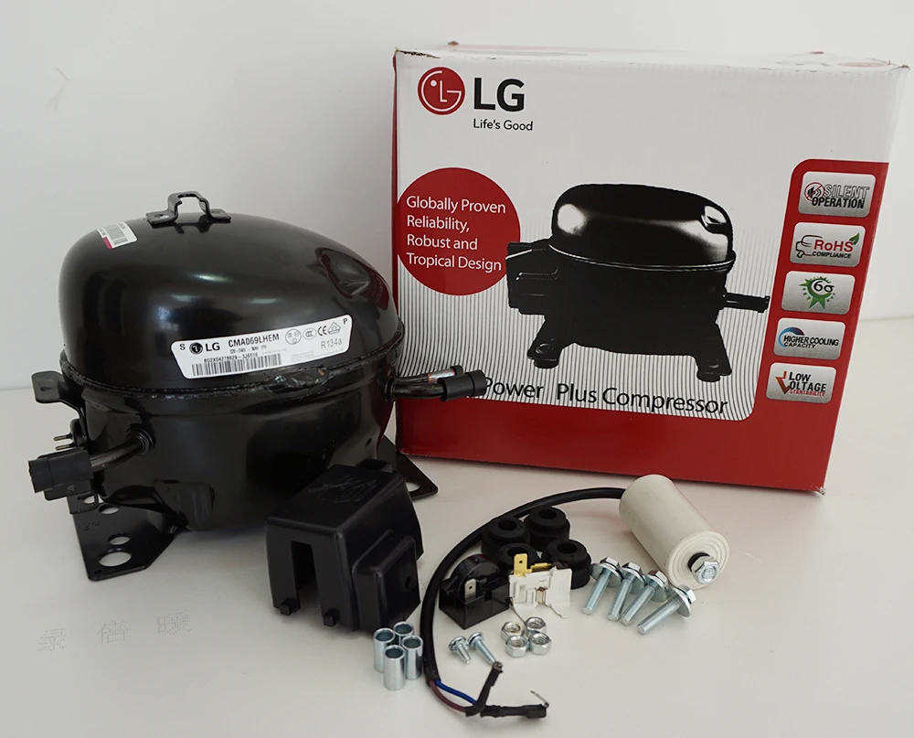  LG China 1/8HP 1/6HP 1/5HP 1/4HP 1/3HP 1/2HP компрессор холодильника с отдельной загрузкой картонной