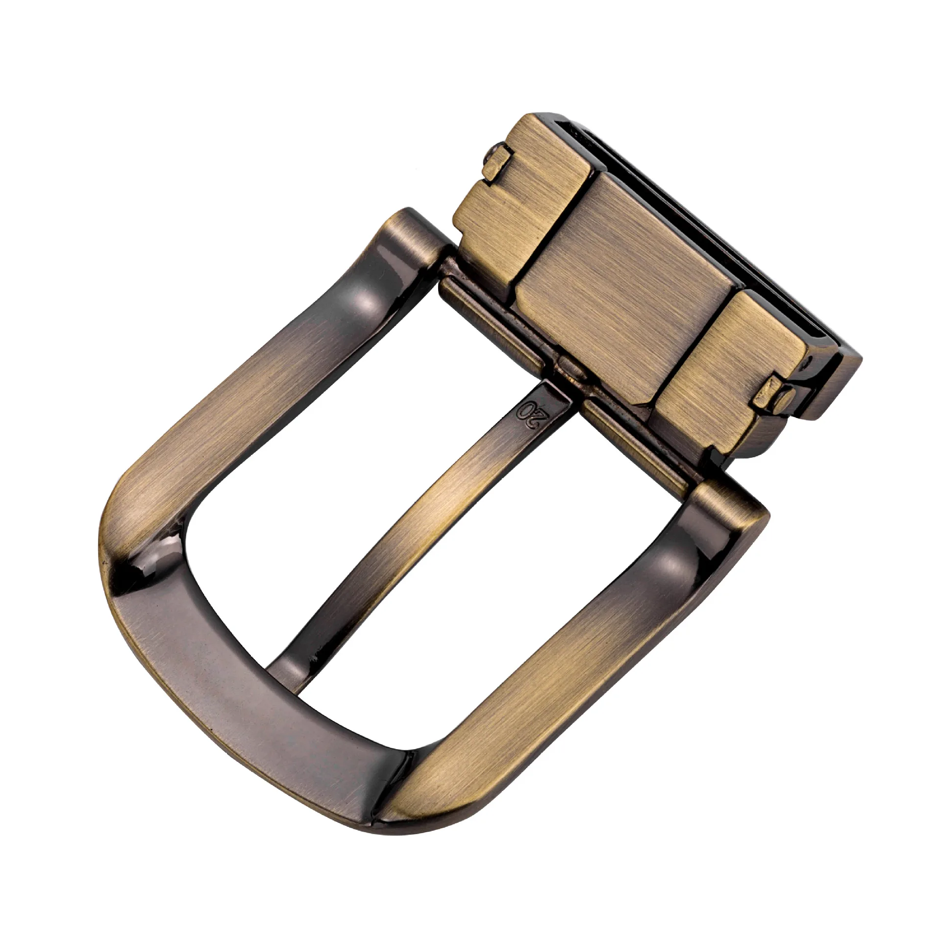 Wholesale bulk design clip clamp vintage style men needle alloy bronze color belt buckle 35mm clasp with roller for waist straps