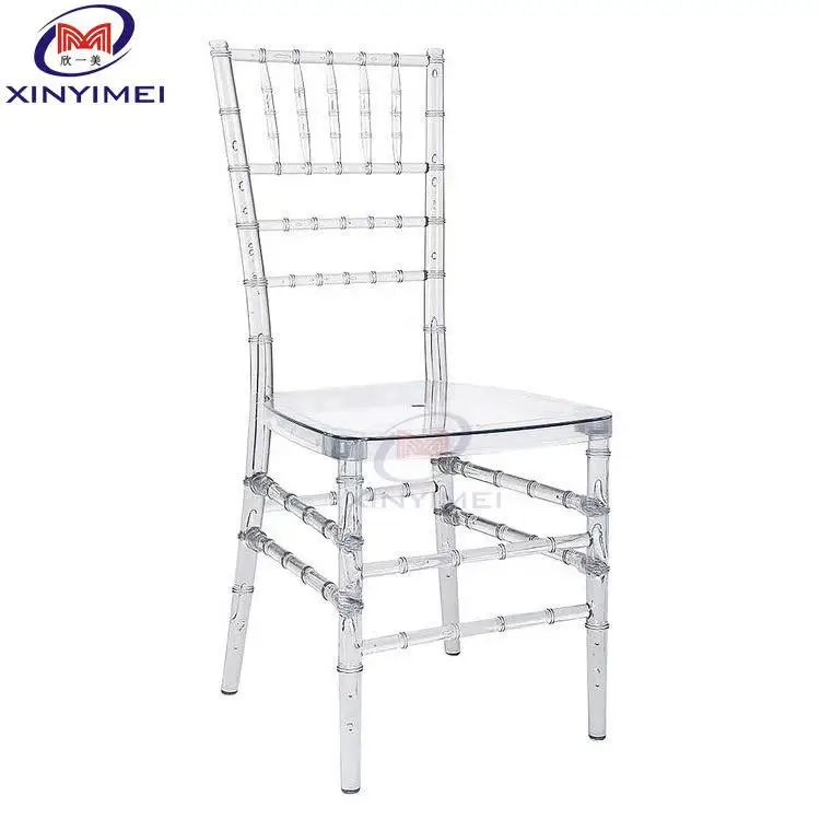 Cheap Ghost Clear Transparent Acrylic Resin Chiavari Chair For Wedding Event