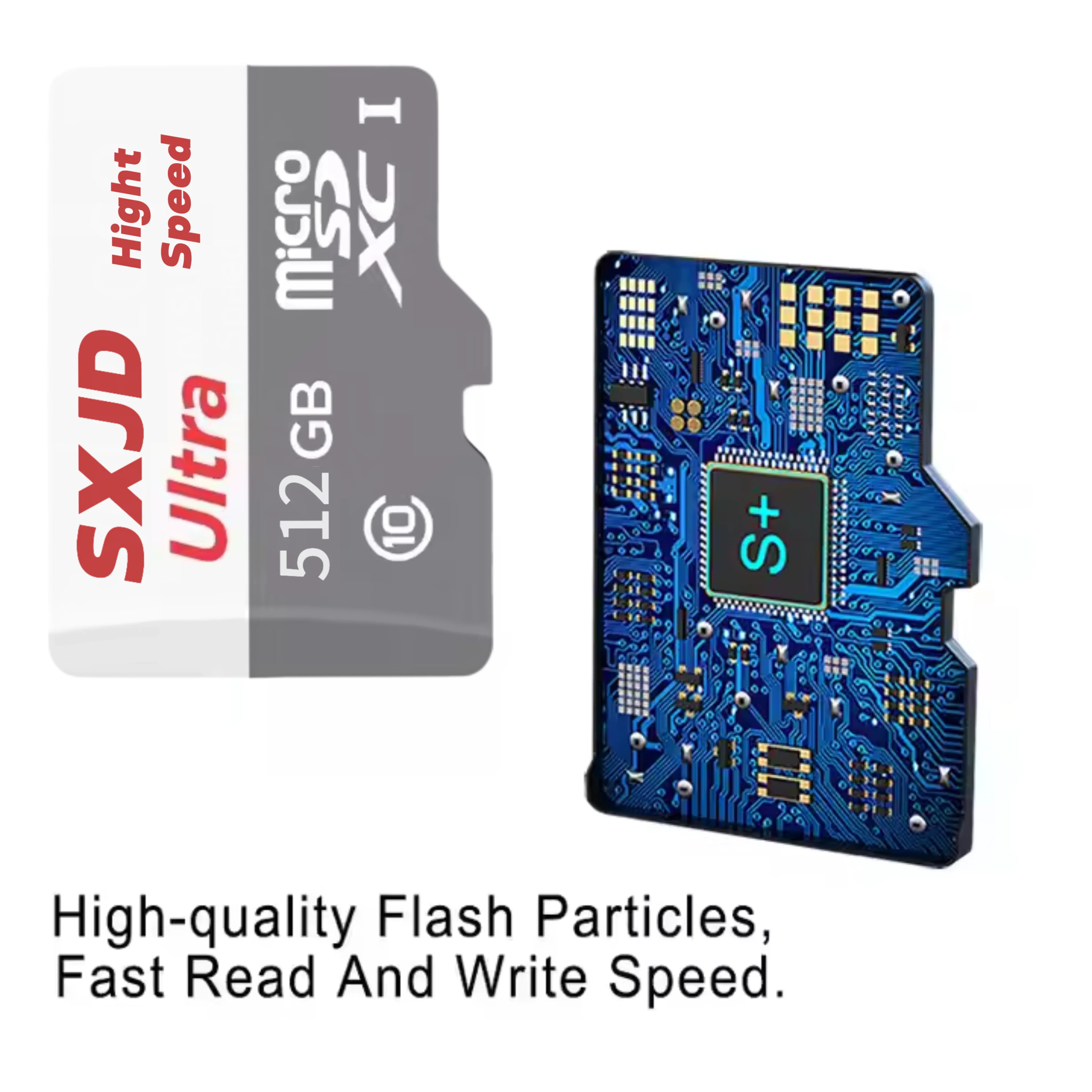 Wholesale high speed C10 U3 V30 mini sd memoria 16gb 32gb 64gb 128gb 256gb TF SD Card 512gb No logo Memory Card and Adapter