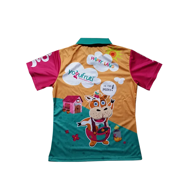 Wholesale custom Polo neck sport T-shirts available with custom prints and logos