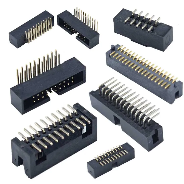1.27 Box Header 40pin 0.8mm 1.0mm 1.27mm 2.0mm 2.54mm Pitch Pcb Boaed Single Double Row Dip Smt Smd Female Box Headers Connector