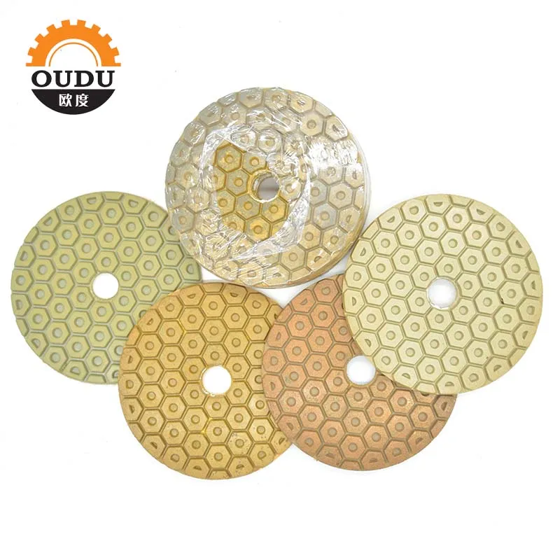 Premium Hybrid Wet Polishing Pad For Diamond 4 Steps Polishing Pads Marble Abrasive tool