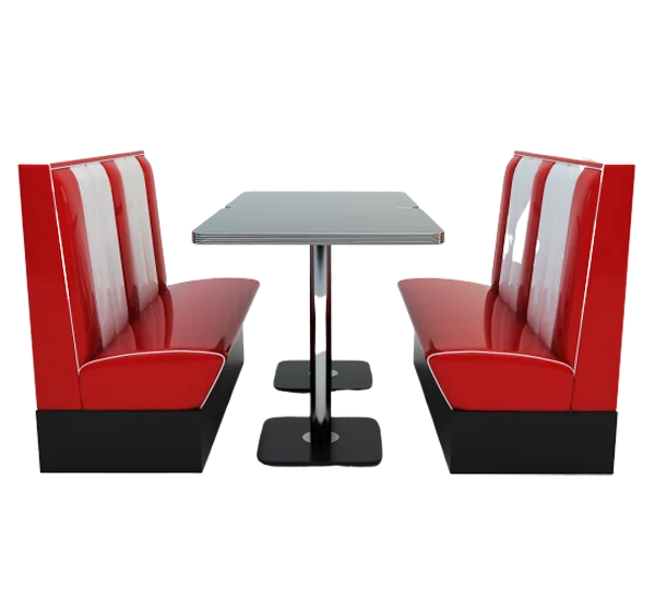 
American Style Retro Diner Booths Hollywood 2 Seater Diner Booth dining furniture booth 