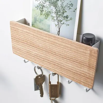 Wholesale Entryway Kitchen Office Wall mounted key holder for entryway wooden key holder for wall