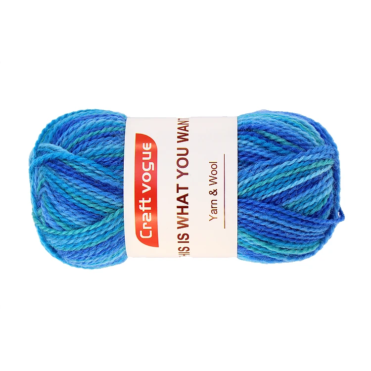 Custom wool acrylic blend yarn 50g 2ply wool acrylic comfortable soft blend yarn hand knitting