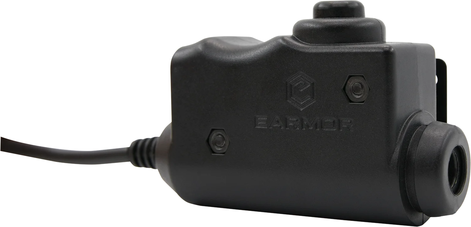EARMOR M51 PTT  Push To Talk suitable with all NATO Standard Kenwood Walkie for Lightweight Hearing Protection Hunting Safety