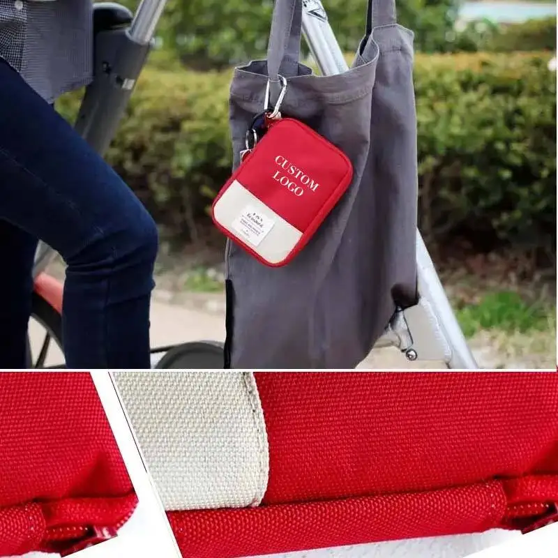 Хит продаж, красочная сумка на молнии из ткани под заказ, сумка для экстренной помощи на открытом воздухе, пустая сумка для аптечки первой помощи