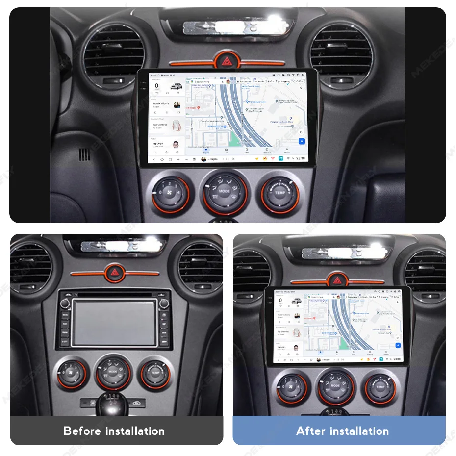 DUDUAUTO DUDU7 Android 13 автомобильные интеллектуальные системы мультимедийный плеер для Kia Carens 2007 2008 2009 2010 2011