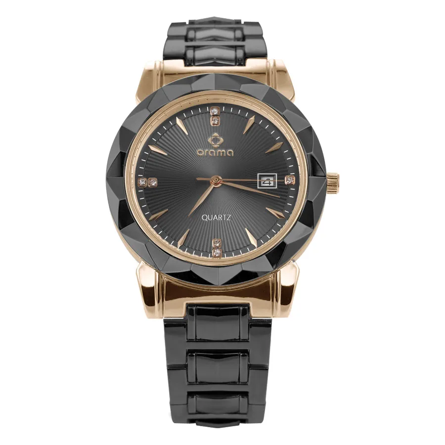 
New model top quality shock resistant quartz watches solid reputation top brand luxury bling quartz round men watch 