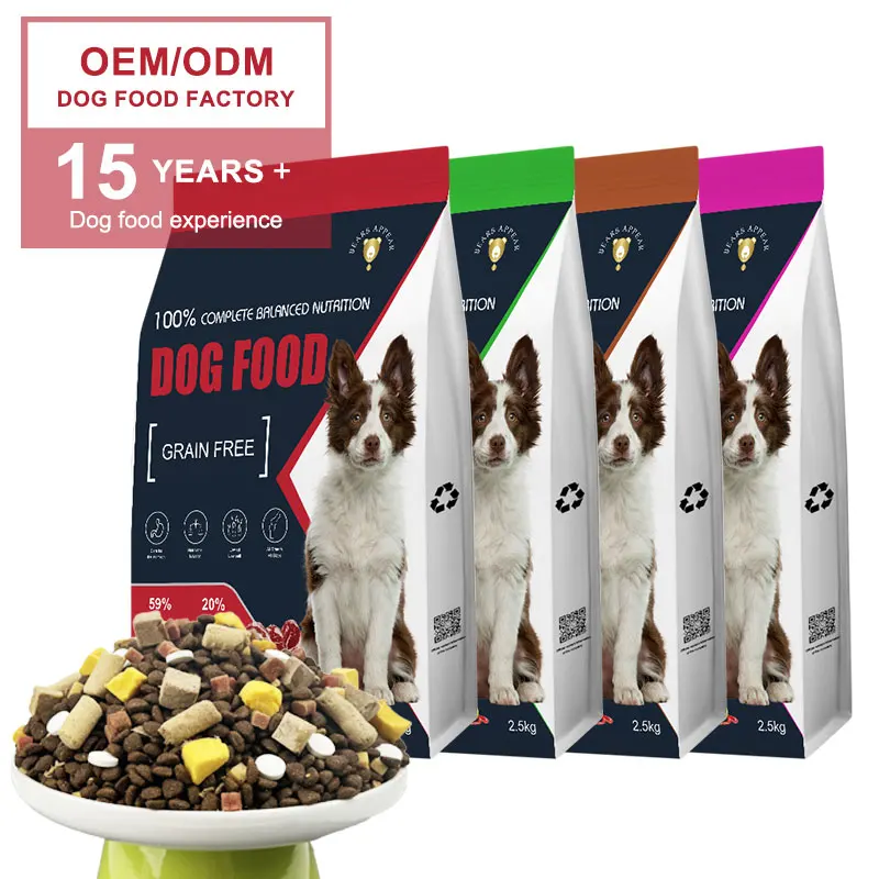 Высококачественный свежий корм для собак все этапы жизни безглютеновый мясо сублимированный