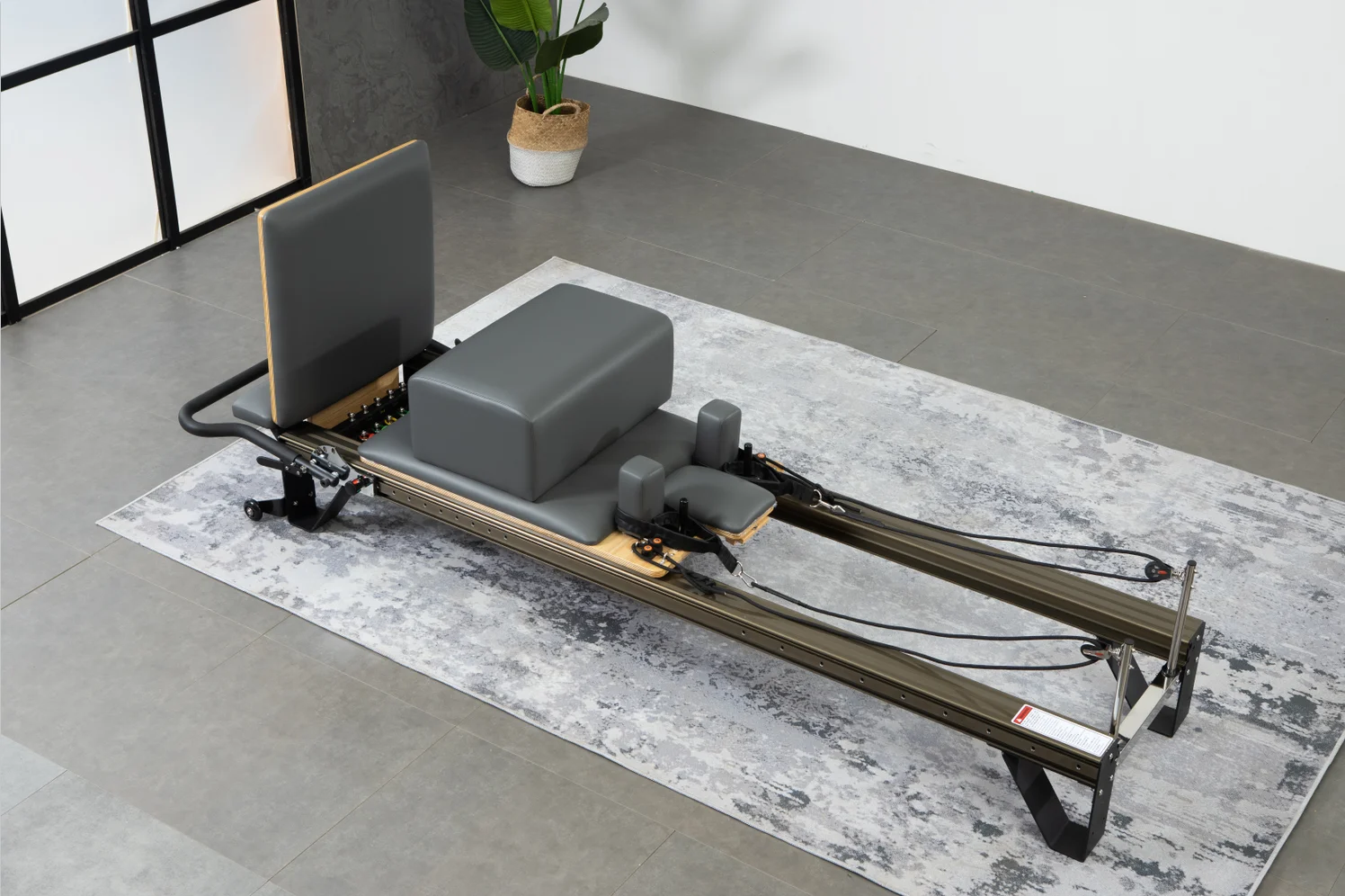 Core Bed Pilates Small White Bed Reformer Base Basic White Aluminum Pilates Reformer