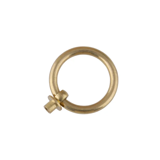 Zhuoqi Furniture drawer small handle simple pure copper solid pull ring medicine cabinet tea pot round handle