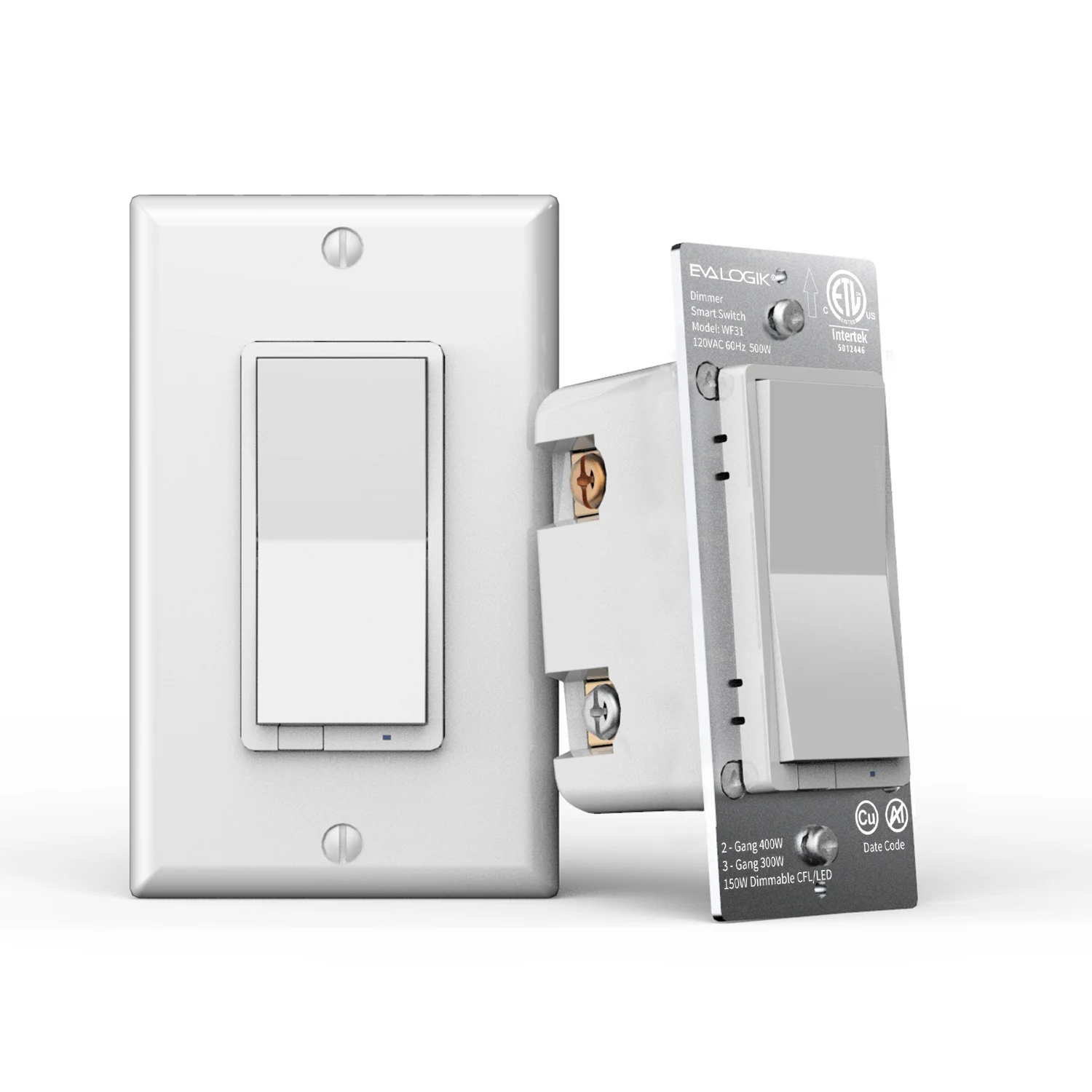 Eva Logik 2021 3 gang wifi dimmer smart switch 220v remote control led dimmer triac fan light switch