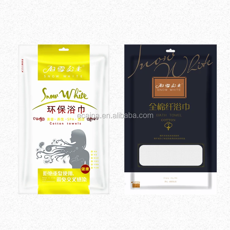 Sample free cotton fiber non-woven disposable bath towel tourism/home/hotel OEM