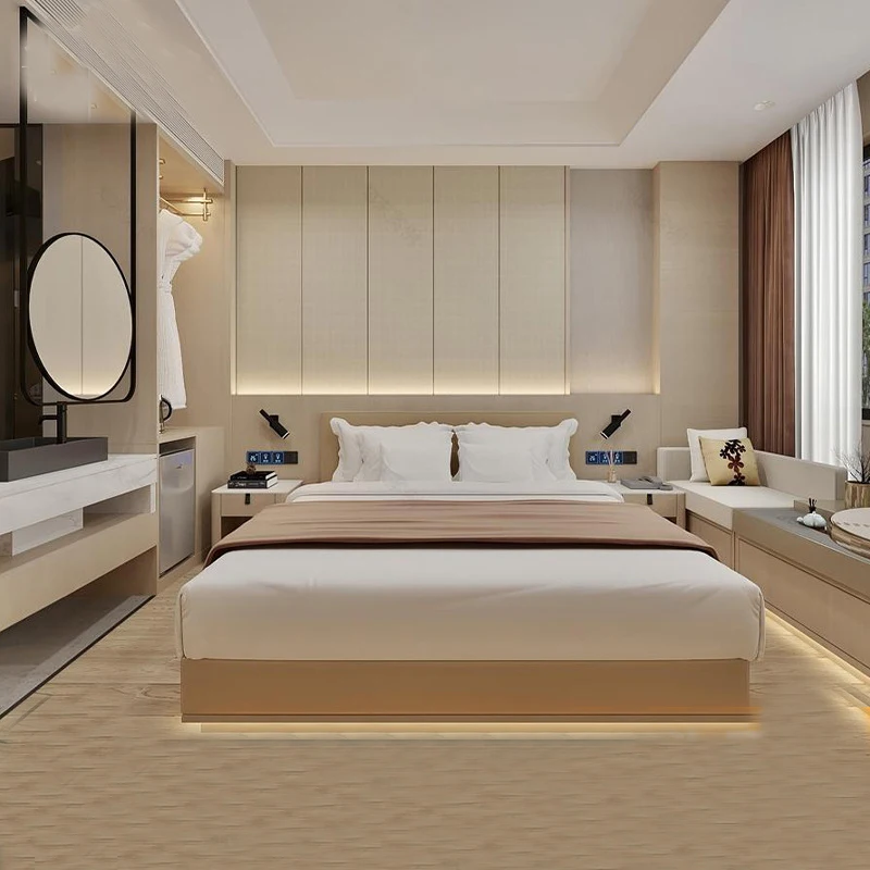 King hotel beds modern wholesome furniture set hotel bedroom set 3 5 star hotel bedroom furniture