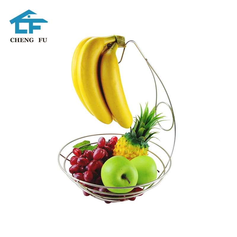 Профессиональный производитель Металл банан Вешалка Фрукты корзина стенд