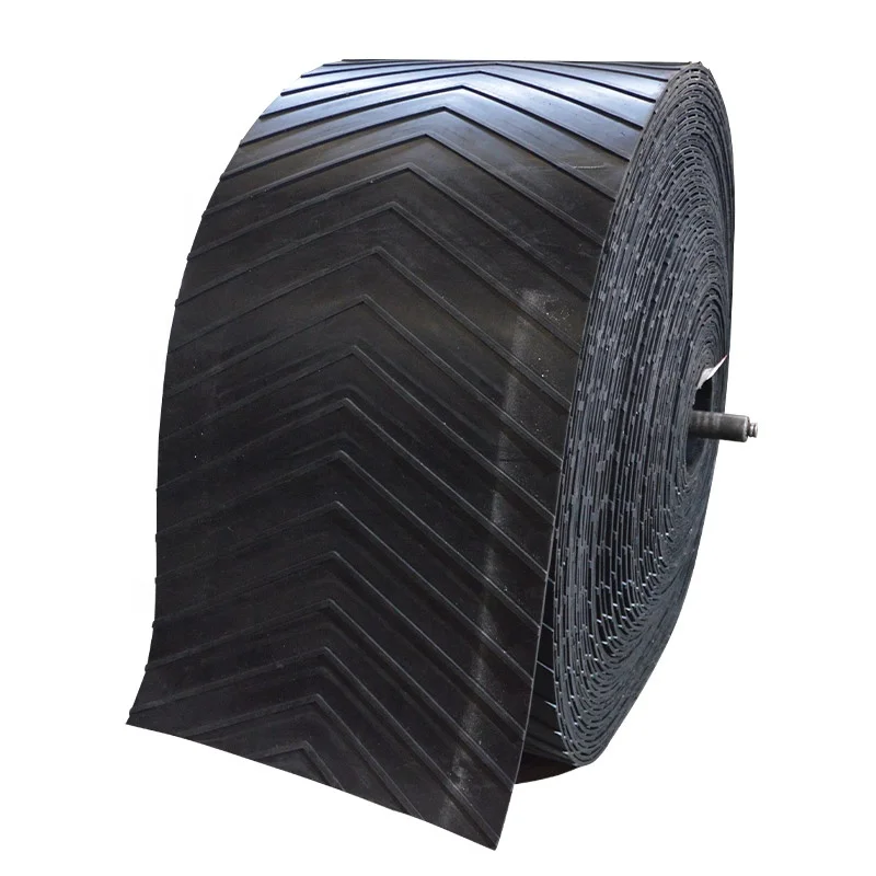V-shape U-shape herringbone patterned conveyor belt/chevron conveyor belt