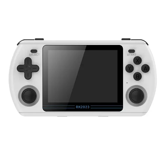 3.5 Inch Ips Screen Game Box 2023 Powkiddy Rk2023 Rk3566 Chip Retro Handheld Video Console