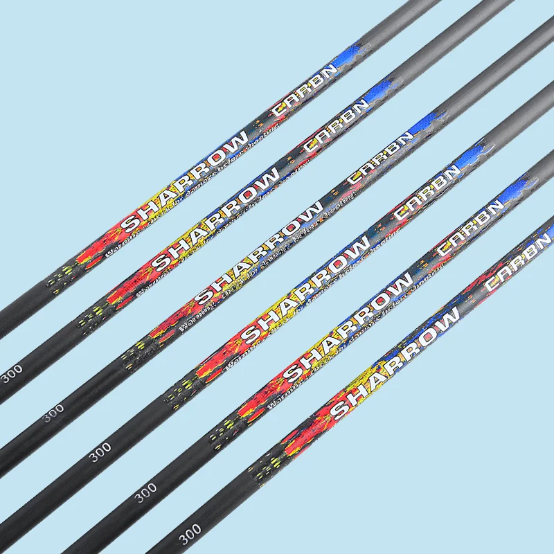 ID 6.2mm Pure Carbon Arrow Bow and Arrow Shaft Archery Equipment for Compound Recurve Bow Hunting Accessories