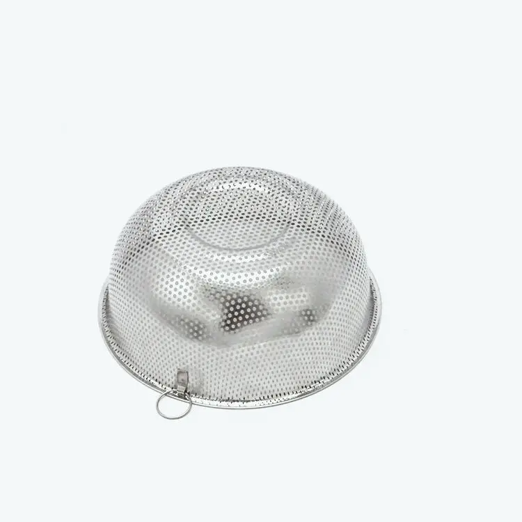 Stainless Steel Drain Basket Kitchenware Round Vegetable Water Colander Fruit Washing Basin Sieve Collapsible