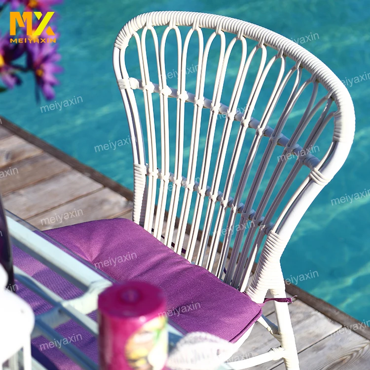 MX four season modern outdoor living home rattan wicker bistro lawn furniture set