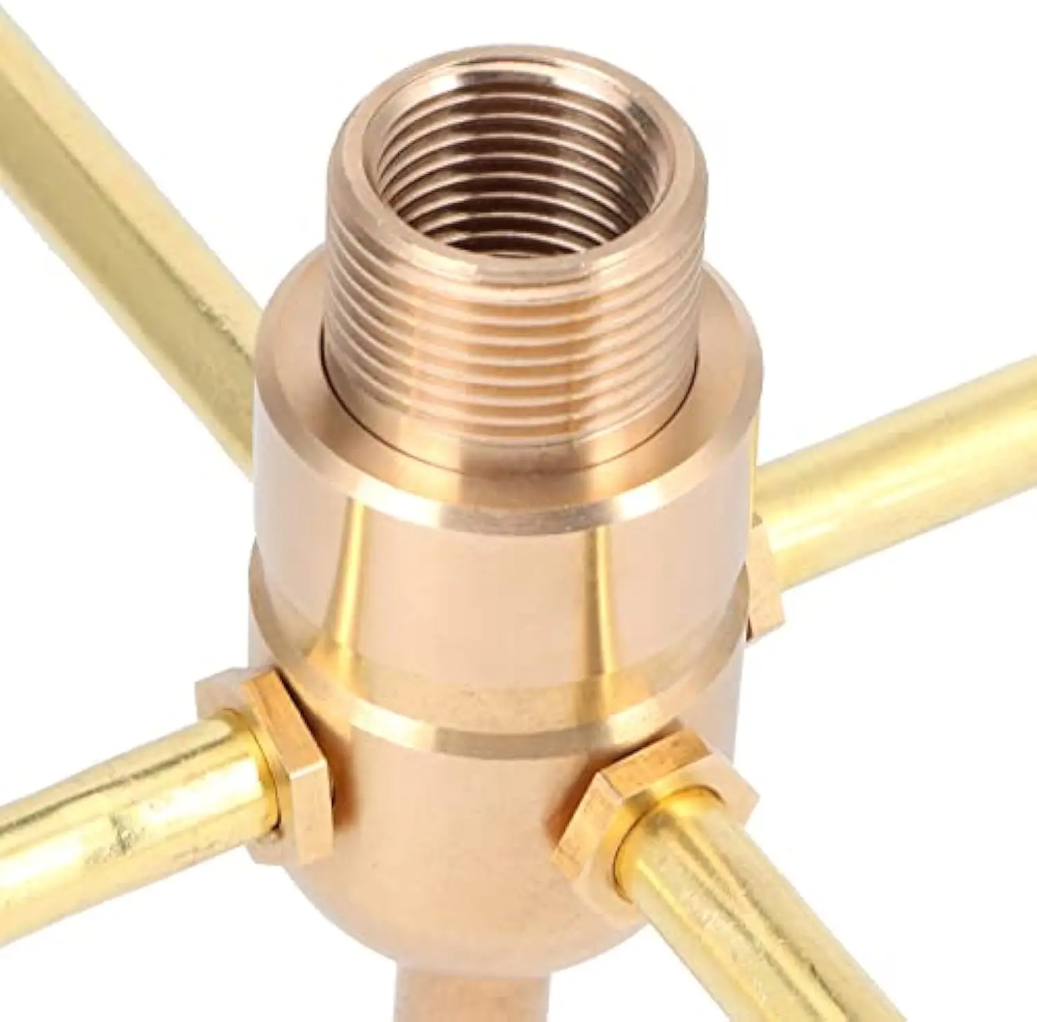 Fountain Nozzle Heads with Rotating 4 Arms, G1/2 Male Thread Rotate Water Fountain Nozzle