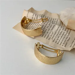 custom  casting nickle alloy hair barrette clip for women hot selling wholesale hair clip