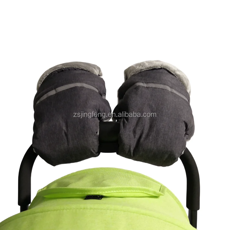 Baby Stroller Hand Muff Winter Warmer Muff  For Winter Baby Pushchair Windproof Glove Waterproof Fleece Baby Pram Accessories