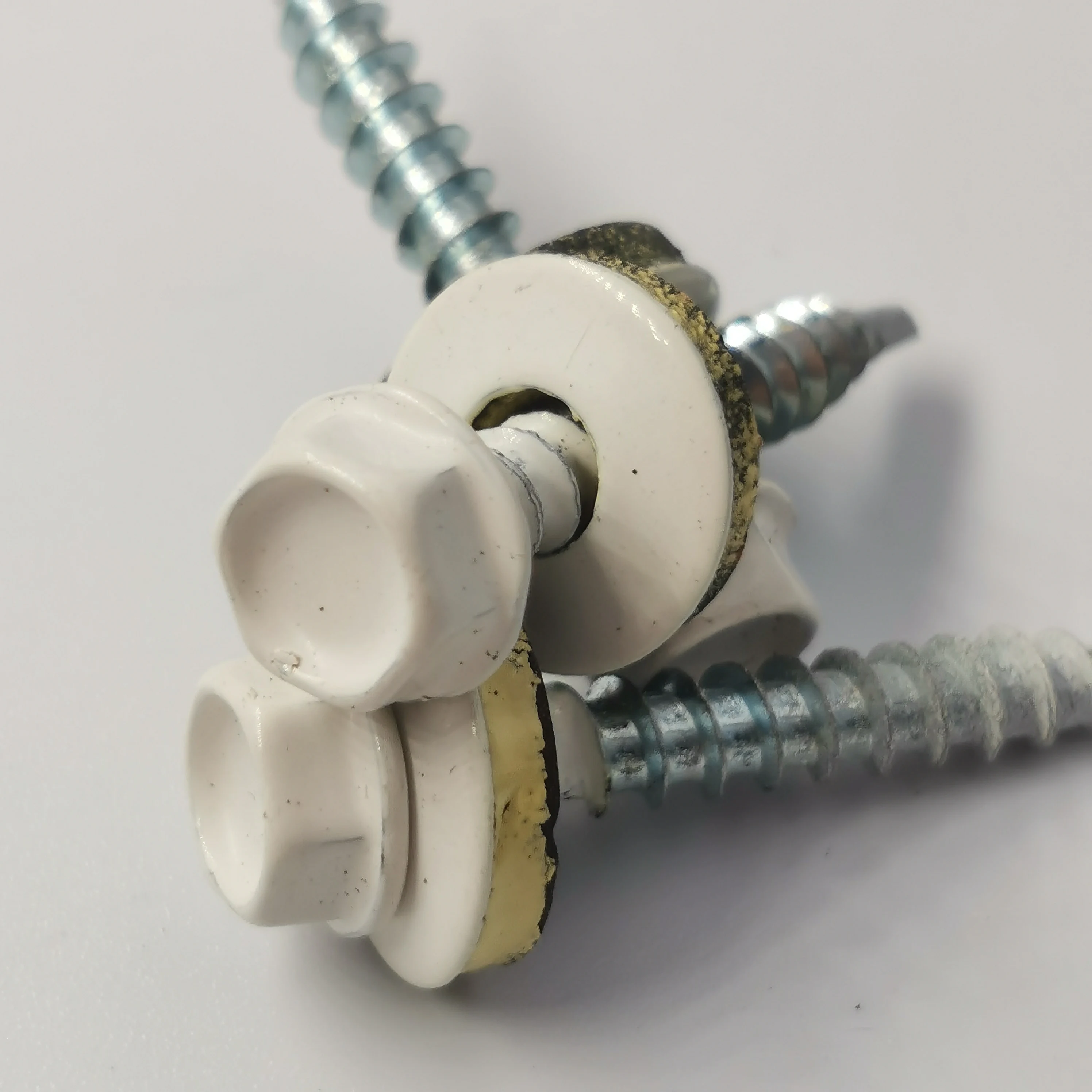 Chinese Factory hex washer head color paint roofing screws