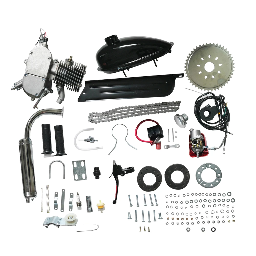 48cc 49cc 50cc 60cc 66cc f80 100cc 2 stroke bike gasoline motor 80cc gas motorized bicycle engine kit