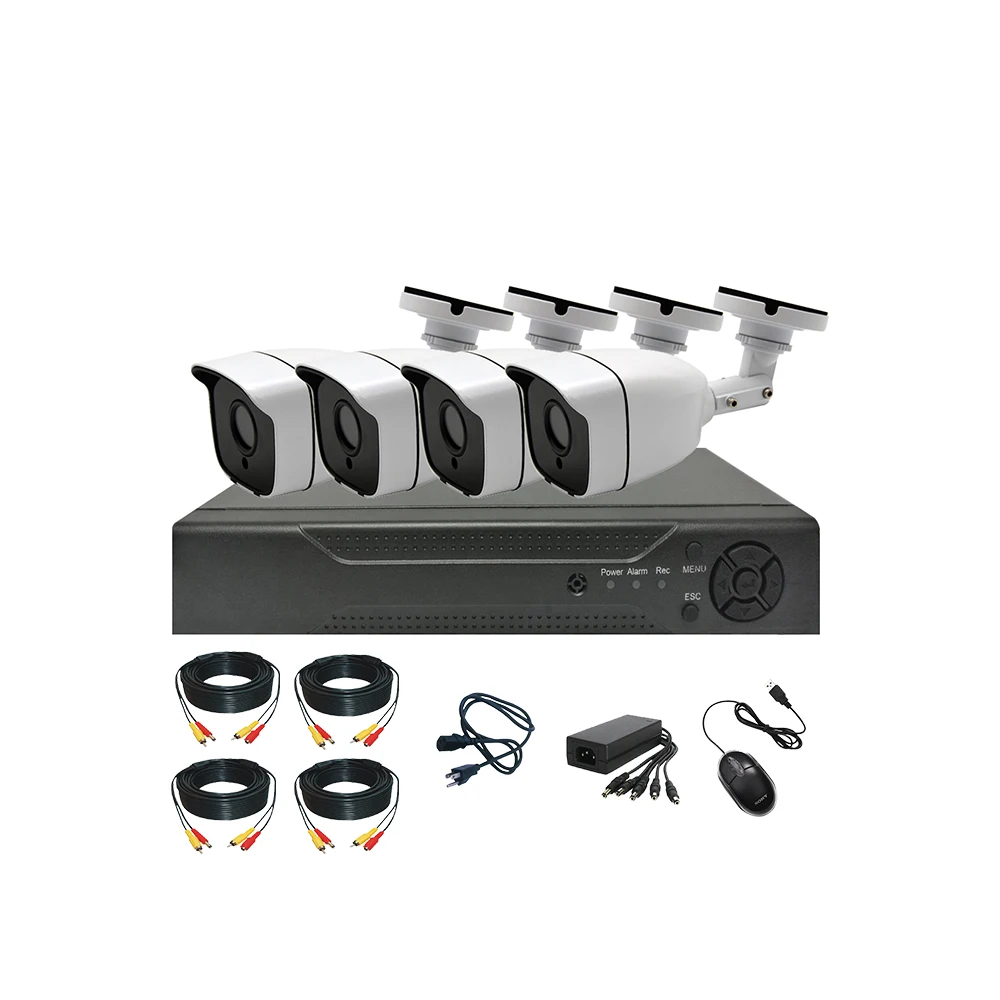 1080P 2MP 4CH Outdoor ahd kit 4ch face detection H.265 DVR kit