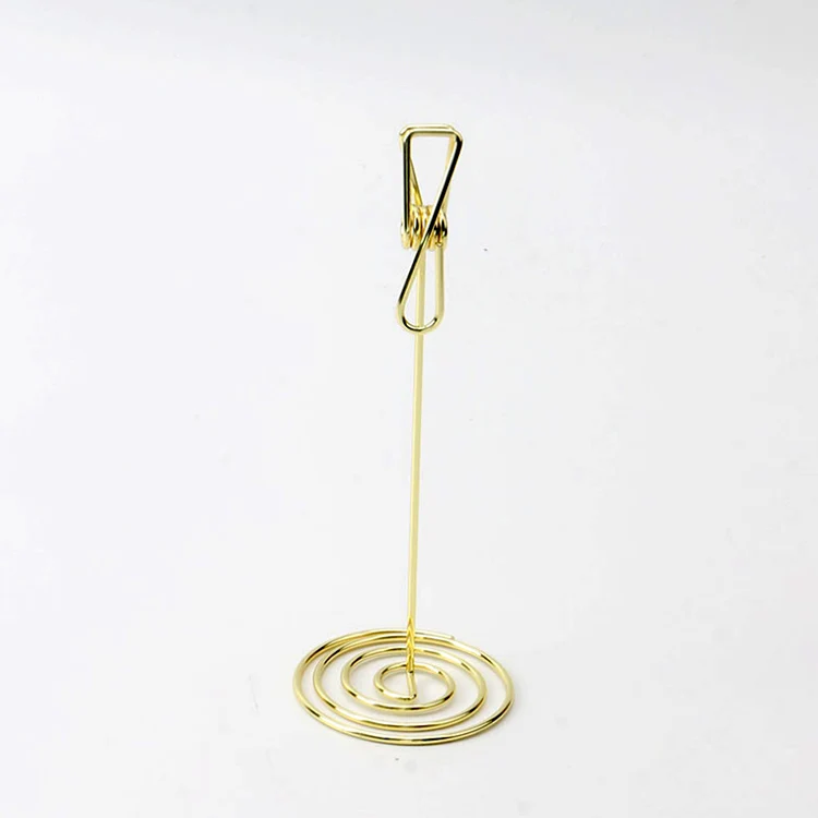 NEW photo clip metal wire fish shape table holder memo clips