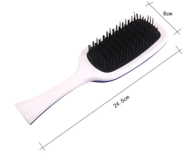 Factory direct supply plastic hairdressing comb square water corrugated anti-knot large plate comb