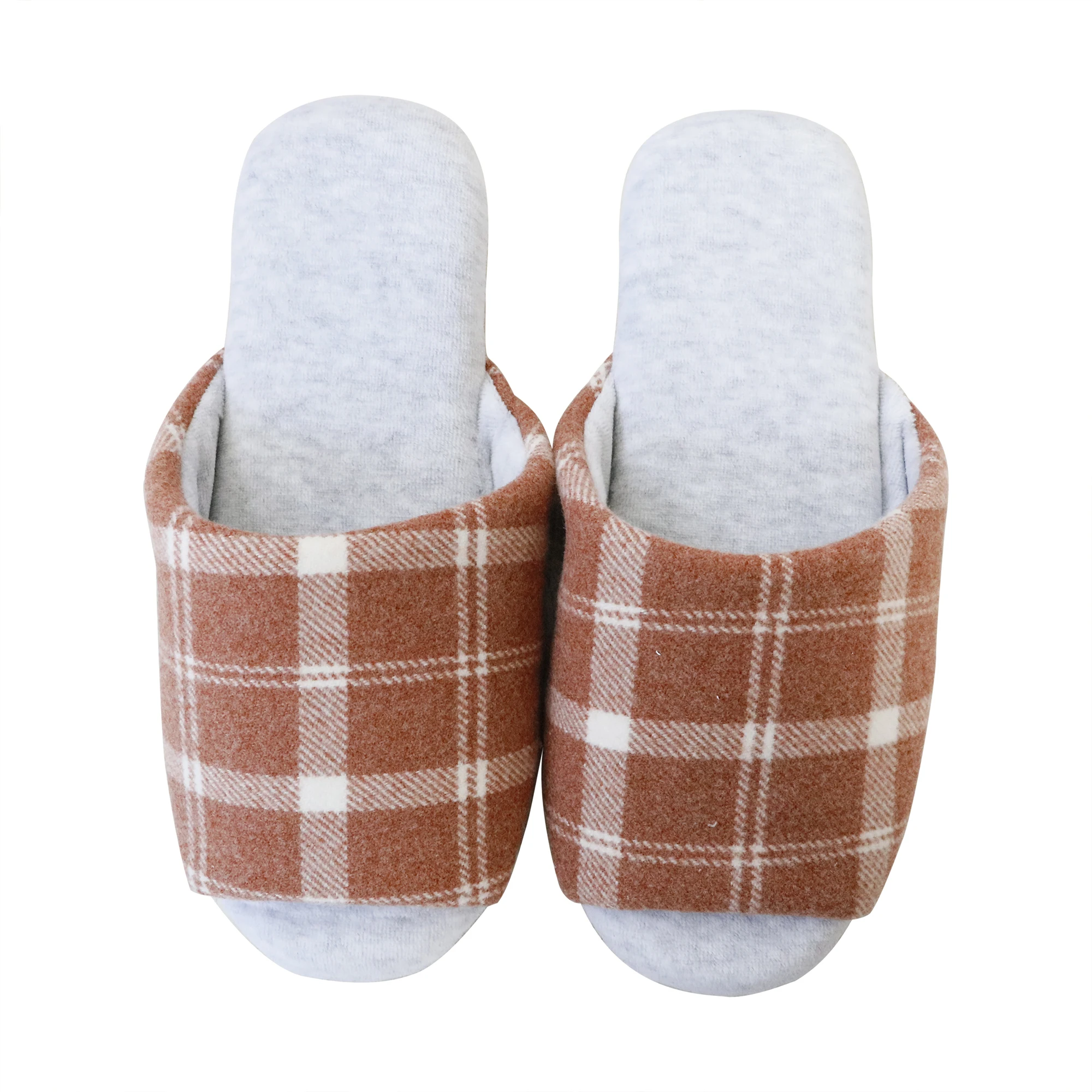 Wholesale Home Warm Wooden Floor Cotton Unisex Slippers