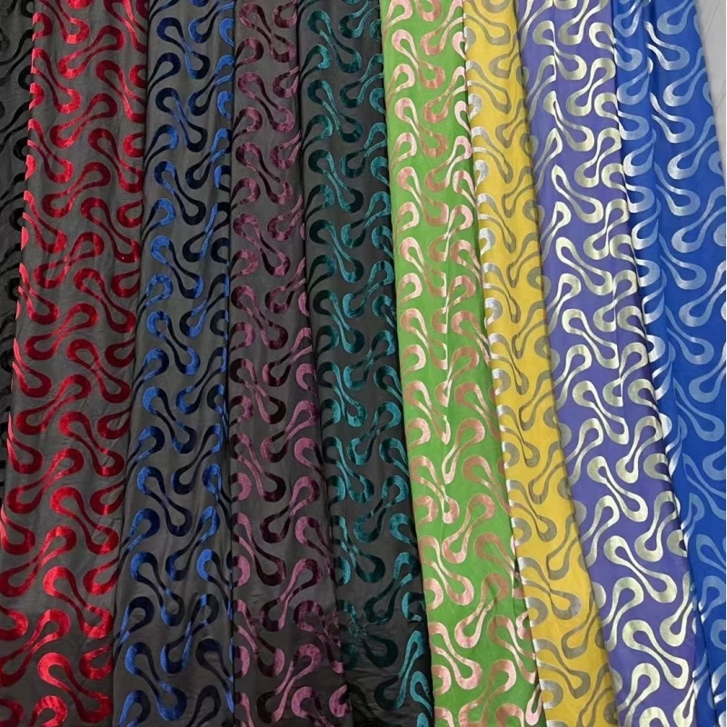 hot sale 4 way stretch super soft velvet knit burnout fabric for dress