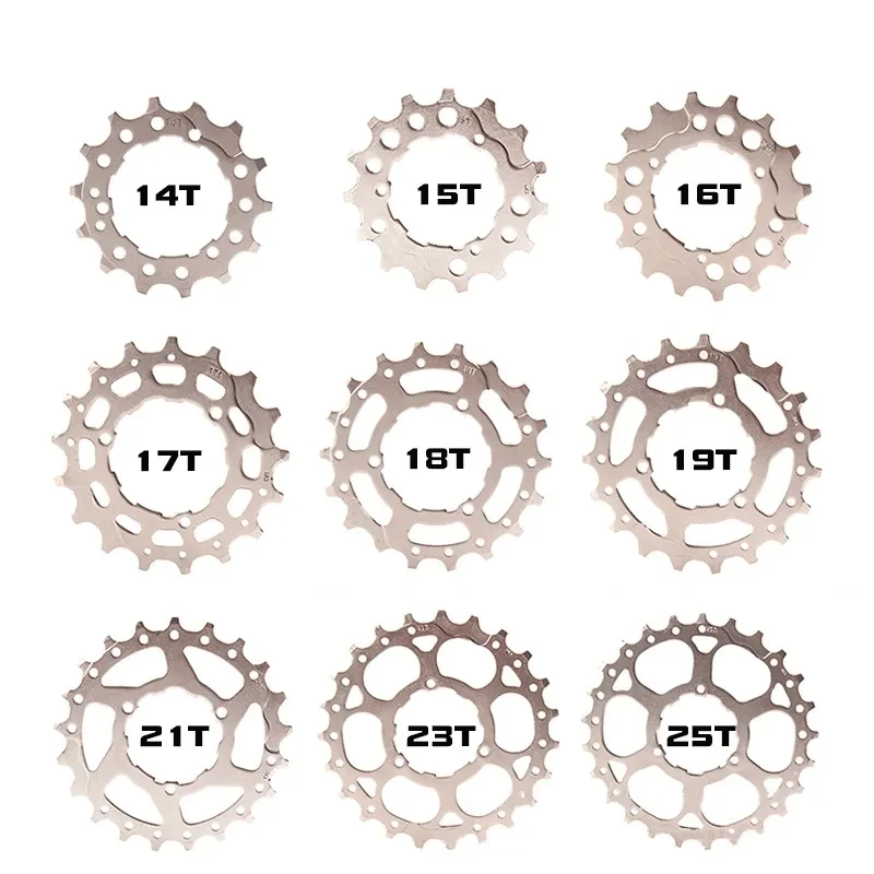 High Quality Mountain Bike Cassette Flywheel Sprocket Cog 8/9/10/11/12 Speed MTB 11T-25T Full Range Repair Parts